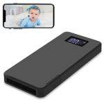 ZUNHAI Caméra Espion WiFi Mini Caméra Cachée 4K/1080P 10000mAh Powerbank Portable Mini Caméra de Surveillance sans Fil avec Vision Nocturne, Alarme de Détection de Mouvement pour Voiture/Maison