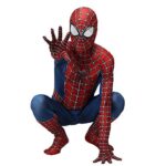 ZXDFG Costume Spiderman Homecoming Enfant DéGuisement Spiderman Amazing pour Garçon Fille Halloween Carnaval Taille Cosplay Collant Masque Deguisement Spiderman Complet Enfant No Way Home