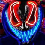 beseloaMasque d'horreur LED, Masque Halloween Avec 3 Modes d'éclairage, Masque Carnaval, Halloween LED Masque pour Homme, Femme, Enfant, Masque Horreur, pour Halloween, Carnaval, Cosplay
