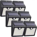 iPosible Lampe Solaire Extérieur, [ 6 Pack 150 LED - 1000 lumens] Lumière Etanche éclairage Solaire avec Détecteur de Mouvement de Sécurité sans Fil lampe mural pour Jardin