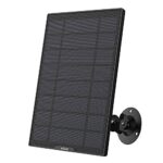 ieGeek Panneau Solaire pour Caméra Surveillance WiFi, Type-C, Support Réglable à 360°, Étanche IP65，ieGeek ZS-GX3S
