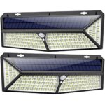 kilponen Lampe Solaire 430 LED【Puissante - 3500LM - 270° Angle】 Détecteur de mouvement éclairage Extérieur Spot sans Fil Sécurité étanche Lumière Solaire pour Jardin