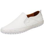 rismartMocassin Homme Décontracté Plat Cuir à Enfiler Conduire Chaussure Chaussons