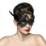skyblue-ukMasque Loup Venitien en Dentelle Deguisement pour la Soiree Masque de Bal Mascarade Halloween Partie Vampire Balle