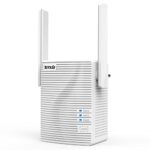 Tenda A18 Répéteur WiFi AC1200 Amplificateur WiFi Extender Booster de réseau WiFi Double antennes, and Access Point, LAN et Fast Ethernet Port, Dual Antennas, Blanc