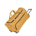 traveliteSac de Voyage, Série de Bagages Basics Fresh : Sac de Voyage Souple à Roulettes Au design Sportif, Jaune, 71 cm