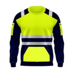 trending babzSweatshirt en polaire haute visibilité à col rond pour le travail et la sécurité, doux, chaud et confortable, tailles S à XXL