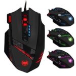 zelotes Souris Gaming Filaire,Souris Gamer avec 12 Boutons Programmables,4000 DPI Souris Ergonomique, Souris Ordinateur Mouse Gaming pour PC/Mac