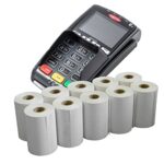 50 Bobines Rouleau TPE 57mm x 14m x 12mm - Rouleaux pour Terminal Carte Bancaire - Bobine Papier Thermique 57x35x12 - Sans BPA