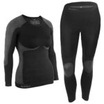 ALPIDEXsous vêtement Thermique Femme Tenue Fonctionnel Ensemble Ski Chaud Flexible Respirant Hiver Automne