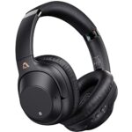 Ankbit E500Pro Casque Audio Bluetooth Antibruit Actif Hybride, Casque Supra-auriculaire sans Fil avec Micro HD Intégré, 60H Playtime, Basse Profonde, Son HiFi, Dual Connection (Noir)