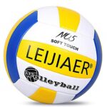 Ballon de Volleyball, Ballon de Beach Volley, Taille Officielle 5 Soft Touch Volley Ball, pour Utilisation extérieure et intérieure, Match ou l'entraînement