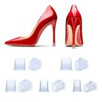 BekecidiBekecidi 5 Paires de Protections pour Talons Hauts, Bouchons antidérapants pour Talons, Protections Transparentes pour Talons Hauts, pour Boue d'herbe, Courses, Mariages, Occasions Formelles
