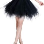 BeryloveJupe Tulle Rockabilly Ballet Tutu Petticoat Multicolore pour Danse Noël Cosplay Déguisement Carnival