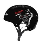 Bestial Wolf | Casque | Skateboard | Trottinette Enfant | Trottinette Freestyle | Skate | Trottinette Acrobatique | BMX | Homologué CE | Sport et Plein Air | Ajustable Unisexe | 8 à 99 Ans
