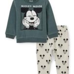 C&AEnsembles Ensemble Ensemble|Lot de 2 Bébés garçons Micky Maus vert 24M