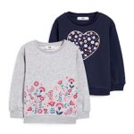 C&ASweats Sweat Lot de 2|Pack Enfants Filles