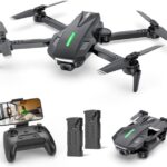 DEERC D70 Mini Drone avec 1080P HD Caméra pour Enfants et Adultes, FPV Quarcopter RC Pliable pour Garçons et Filles avec Mode sans Tête, Vol par Tape, 360° Flips, Contrôle Vocal et Gestuel, 2 Piles