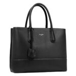 David JonesGrand Sac à Main Femme Elegant - Sac PU Style Cuir Véritable - Cabas Fourre-Tout à 2 Compartiments Poches Multiples - Ville Travail Porté Epaule Bandoulière - Mode Chic