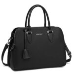 David JonesSac à Main Femme - Cabas Fourre-Tout Cuir PU Porté Epaule Bandoulière - Multi Poche Plusieurs Compartiments - Sac Tote Ville Travail Elégant Classique Chic Dame - Noir
