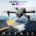 Drone avec caméra 4K, drone double caméra suivi de vol, capteur de gravité, geste, photo, maintien d'altitude, mode ’headless’, quadrirotor télécommandé pour adultes et enfants