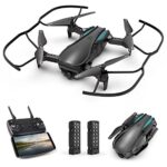 Drone pour Enfant avec Caméra 1080P, Drone Quadricoptère FPV WiFi Télécommandé, Mode sans Tête, Maintien d'Altitude, 360°Flips