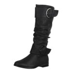 ElaraBottines Femme Bottes à Glissière Chunkyrayan