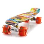 FANTECIA Cruiser Skateboard pour Les Enfants âgés de 6 à 12 Ans, 22 Pouces de Mini Skateboard en Plastique Complet, Skateboard pour Les Jeunes/débutants/Enfants.