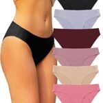 FINETOOCulottes sans Couture Femmes Hipster Culottes Invisibles sous-Vêtements Sexy sous-Vêtements Confortables Bikini Culotte Multiple Pack Lot de 6/12 XS-XL