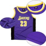 FUTERLYMaillot Basket Enfant 2 Pièces, Tenue Basket Enfant Cool, Ensemble Basket Enfant Respirant pour Enfants, Maillot de Basket Enfant à Séchage Rapide + Short, Tenue Basketball Enfant 12-14 Ans,Violet/170