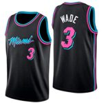 GAOZIMaillot de Basketball pour Hommes Heat 3# Wade Maillots de Basket T-Shirt pour Ventilateurs Respirant et résistant à l'usure