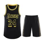 Generic2 Pièces Maillot Basketball Enfant/Adulte 2023,Maillot sans Manches + Pantalon Court Enfants/Adulte,Basket Maillots Basketball Jersey et Short Ensemble de Maillot