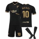 GenericBarcelone Ensemble Maillots de Foot pour Enfants Adultes No.10 Football Ensemble 22/23 Maillot de Foot Domicile/Absence,Football Jersey Set Entraînement T-Shirt Short et Chaussettes