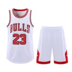 GenericMaillots de Basketball Enfants/Adulte Basket Enfant 23 Maillot # Maillot Jersey de Basket Ball Ensemble pour Garçon/Homme,2 Pièces Maillots De Basketball Gilet Shorts Basket Enfant