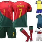 Générique#7 Al NASSR FC Maillot de Foot 22/23 T-Shirt Enfant et Adultes Nouveaux Maillots Home/Away Soccer Jersey Ensemble Football Homme Garçon Vêtement Sport Tshirt, Shorts et Chaussette Set