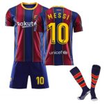 GénériqueMaillot Barcelone Enfant de Foot Retro Soccer Jersey, 10 Maillot Classique, Ensemble Barca Enfant et Adultes, Garçon Vêtements de Football Extérieur Tshirt, Short avec Chaussette