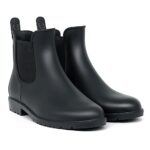 GeweoWellies Femmes Chelsea Imperméable Coupe-Vent en Noir Marron Gris Rouge Rose Blanc Endroit Taille 35-43