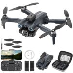 GuKKK Mini Drone avec Double Caméra 2 Batteries Pliable Réglage électrique Active d'évitement d'obstacles, Quadricoptère FPV WiFi Télécommandé pour Débutants