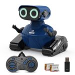 HONGCA Robot Jouet Enfant, Robots Intelligent avec Programmation, Jouet télécommandé interactif pour Filles et garçons, Cadeaux de Robot Danseur avec Yeux LED et Musique pour Enfants De 4 à 12 Ans