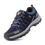 HitmarsChaussure Trail Homme Marche Randonnee Femme Running Antidérapantes Respirantes Baskets Course Trekking Sports Gym Bleu A Taille 43