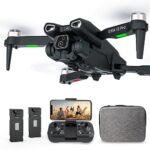 IDEA12 PRO Drone avec Caméra Réglable 4K avec Positionnement de Flux Optique pour Débutants et Adultes, Drone avec Moteur Sans Balais, Drone FPV RC Quadcopter avec Double Caméras, 2 Piles 30 Min