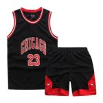 ISOVNUSMaillots De Basketball Débardeur Actif et Ensemble Court pour garçons