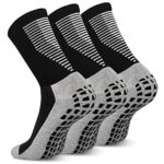 JUYANO2/3/4 Paires Chaussette Football Antidérapante Hommes Femme Respirantes Anti Ampoules Chaussette Grip Football Chaussettes de Sports Basketball Trekking Handball Yoga Aptitude