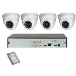 Kit vidéosurveillance 500Go DAHUA Full HD 4 caméras dômes de 2 Mpx