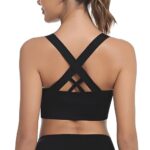 LeversicFemme Soutien Gorge Sport Femme Brassiere Elastique Amovibles Coussinets Fitness Yoga Soutien Gorge Sport S-XL