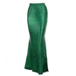 LoalirandoJupe Queue Sirène Longue Taille Elastique Slim, Jupe de Sirène pour Plage Vacances, Costume Déguisement Sirène