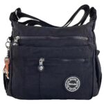 MeCoolerSac bandoulière Imperméable Sac Besace Loisir Sac Porté épaule Léger Femme Sacoche de Cours Sport Sac à Main pour École Voyage