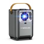 Mini vidéoprojecteur 4K Full HD 1080P Projecteur Bluetooth 5.0 avec WiFi Projecteur portable 260 ANSI 8000 lumens 200