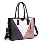 Miss LuluSac à Main pour Femme Sac Cabas Sac à Bandoulière Cuir PU en Forme de V
