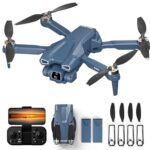 Moteur Brushless Drone avec 2 Caméra pour Adultes, Caméra Réglable 1080P Drones, 5GHz WiFi FPV RC Quadricoptère avec Positionnement par Flux Optique pour Débutants, 3D Flip, 2 Batterie